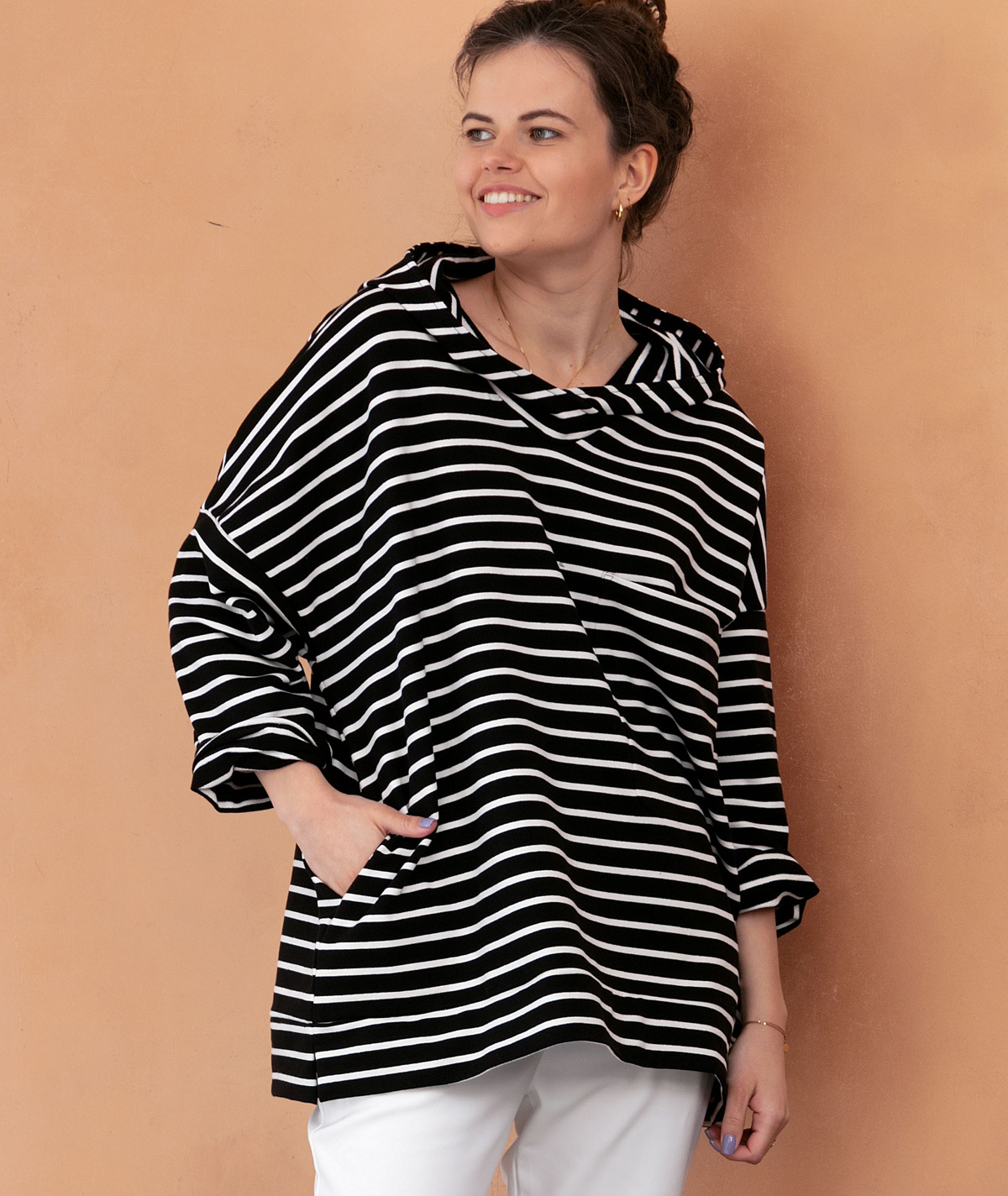 Bluza w pasy oversize